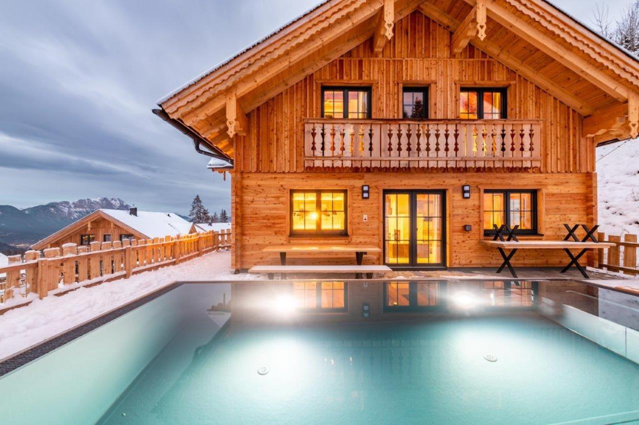 Poolchalet Dachsteinblick Pruggern Bagian luar foto