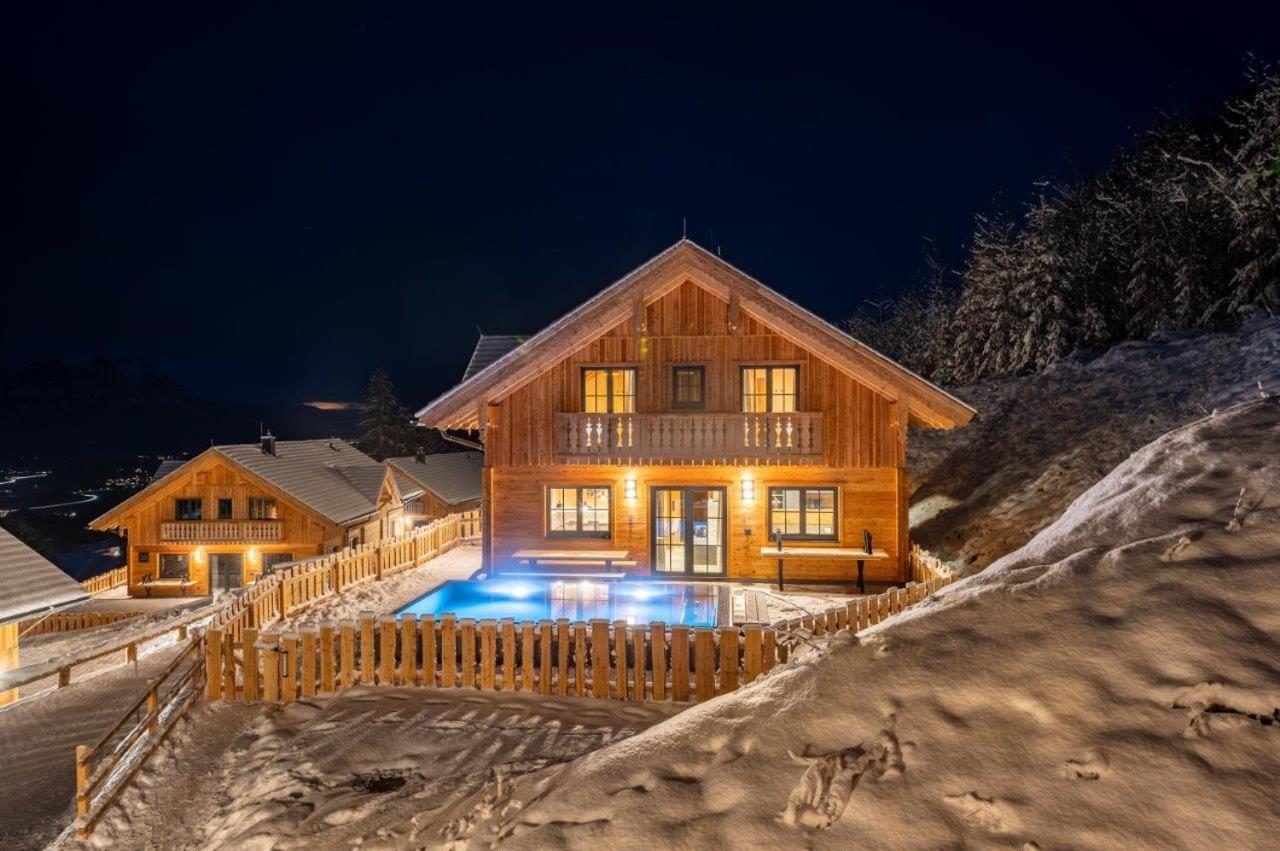 Poolchalet Dachsteinblick Pruggern Bagian luar foto