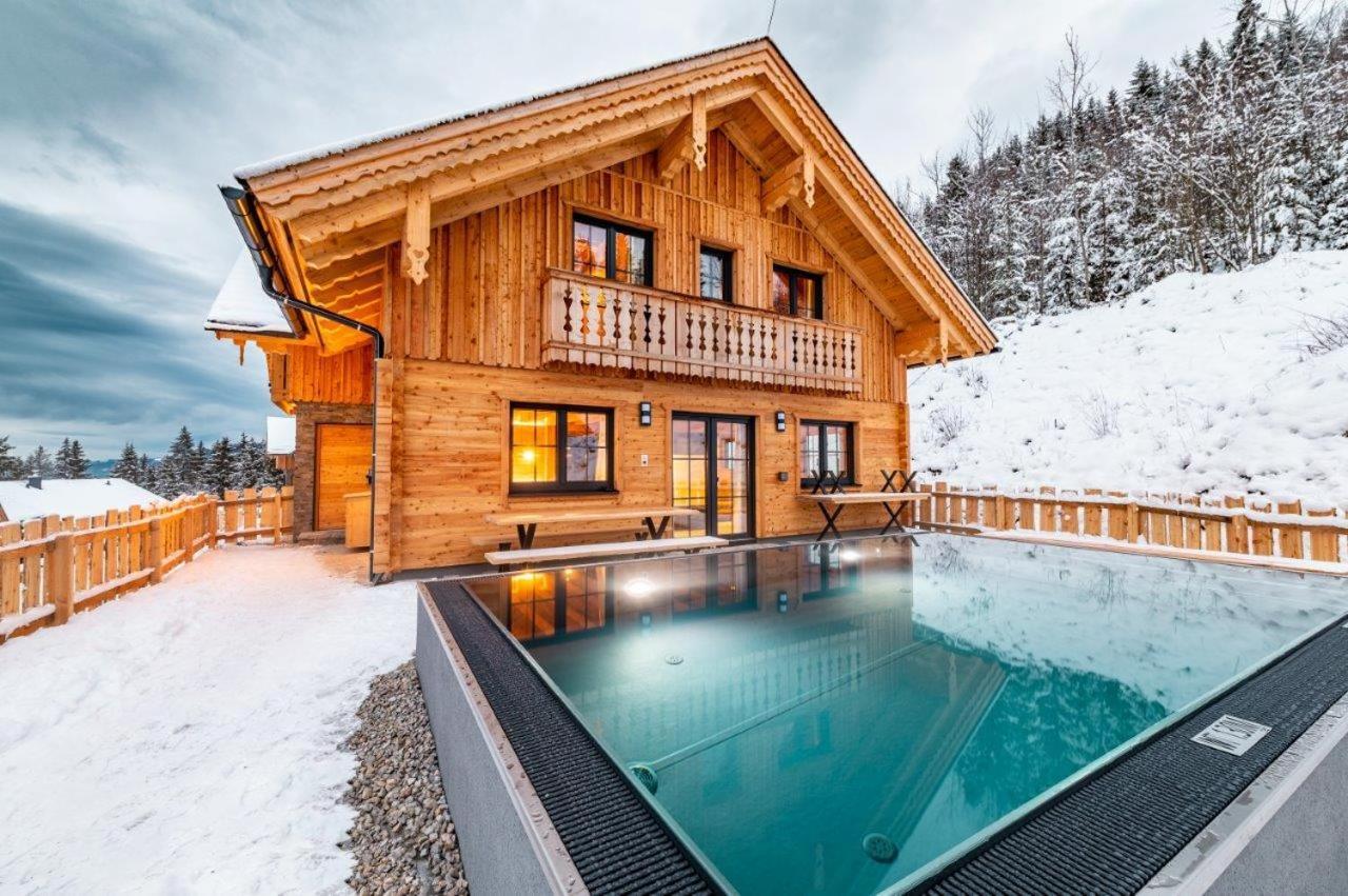 Poolchalet Dachsteinblick Pruggern Bagian luar foto