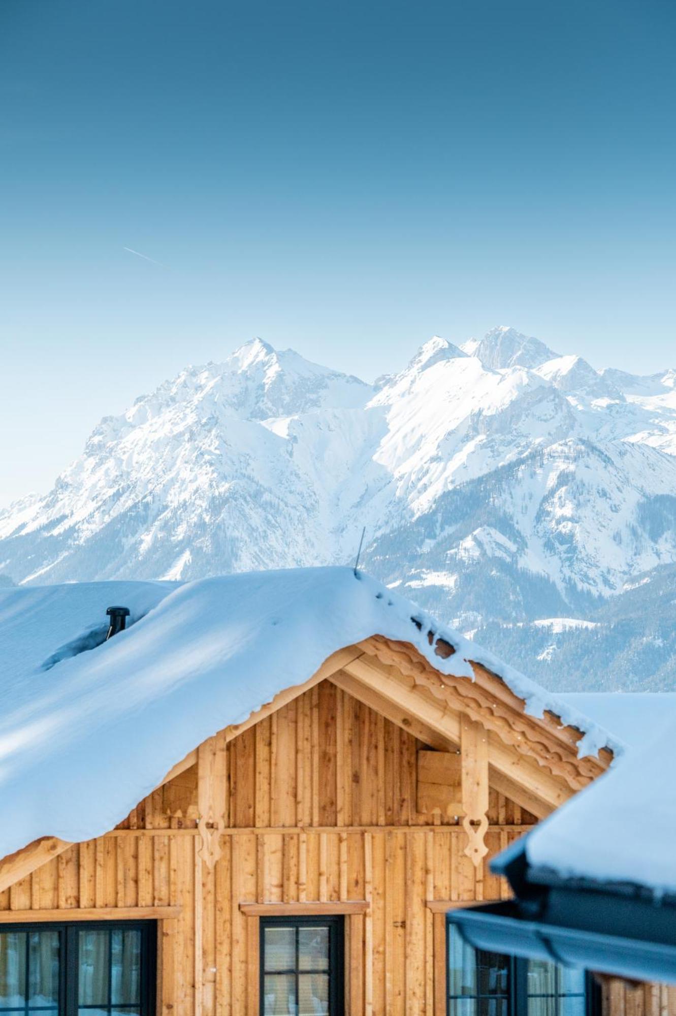Poolchalet Dachsteinblick Pruggern Bagian luar foto