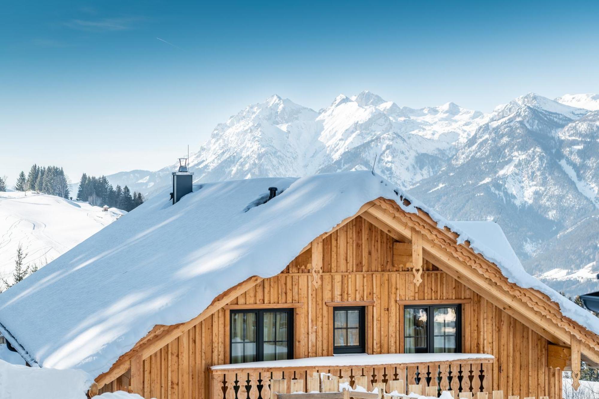 Poolchalet Dachsteinblick Pruggern Bagian luar foto